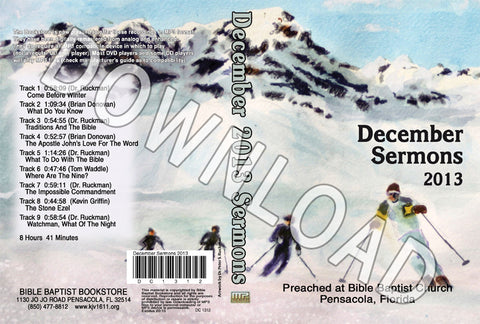 December 2013 Sermons - Downloadable MP3