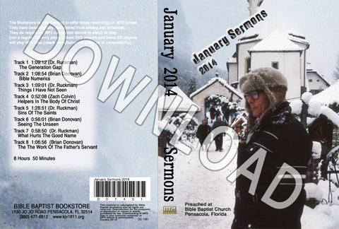 January 2014 Sermons - Downloadable MP3