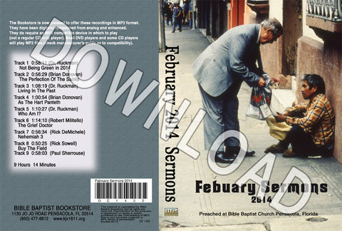 February 2014 Sermons - Downloadable MP3