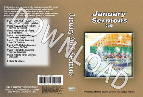January 2015 Sermons - Downloadable MP3