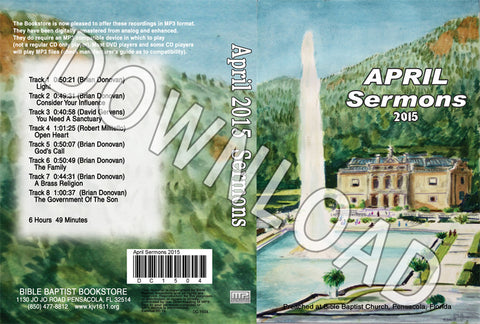 April 2015 Sermons - Downloadable MP3