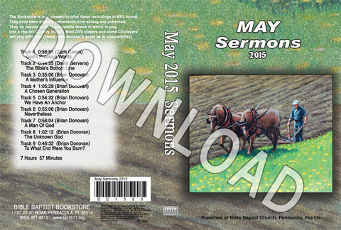 May 2015 Sermons - Downloadable MP3