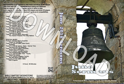 June 2018 Sermons - Downloadable MP3