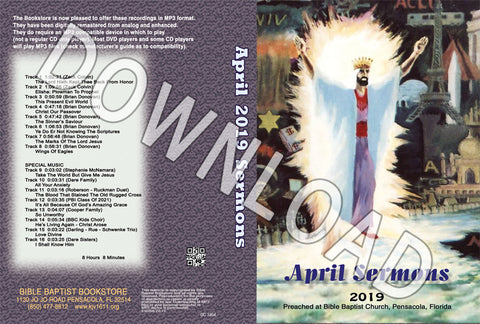 April 2019 Sermons - Downloadable MP3
