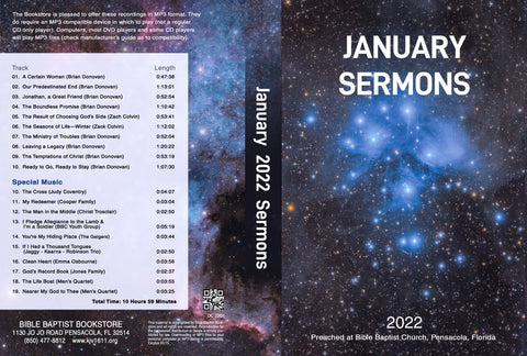 January 2022 Sermons - MP3