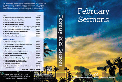 February 2022 Sermons - MP3