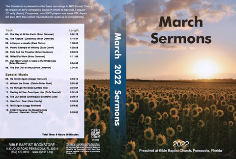 March 2022 Sermons - MP3