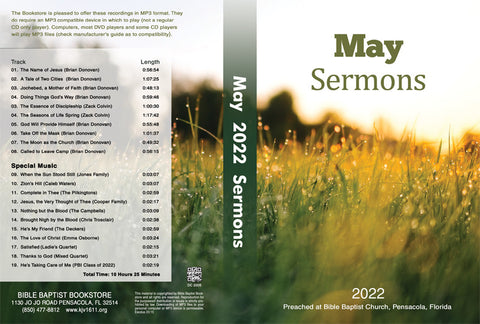May 2022 Sermons - MP3