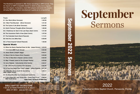 September 2022 Sermons - MP3