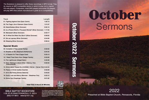 October 2022 Sermons - MP3