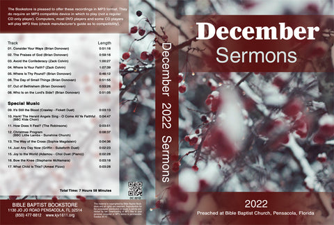 December 2022 Sermons - MP3