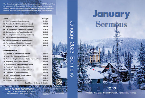 January 2023 Sermons - MP3