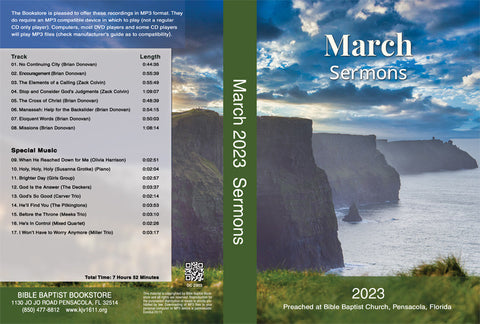 March 2023 Sermons - MP3