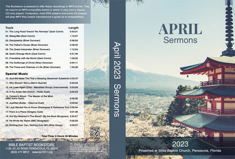April 2023 Sermons - MP3
