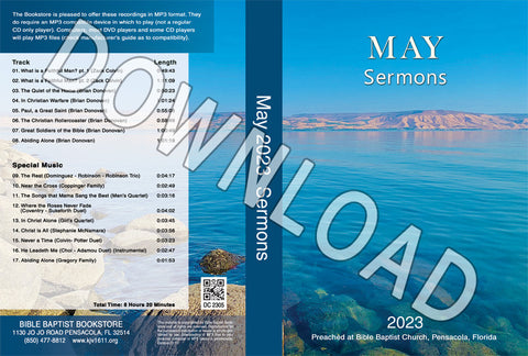 May 2023 Sermons  - Downloadable MP3