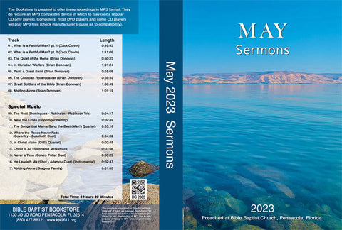 May 2023 Sermons - MP3