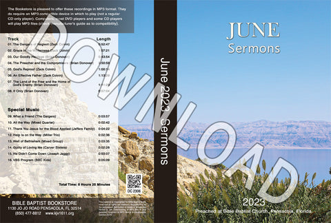 June 2023 Sermons  - Downloadable MP3