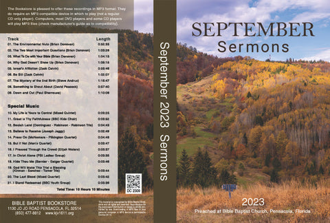 September 2023 Sermons - MP3