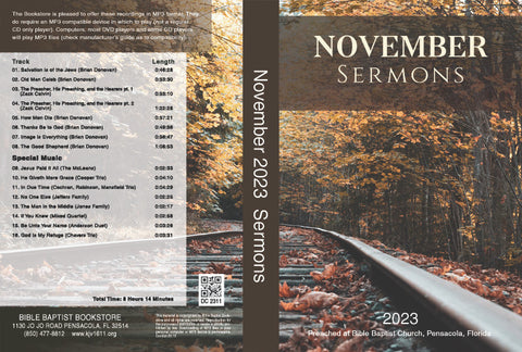 November 2023 Sermons - MP3