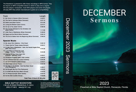 December 2023 Sermons - MP3