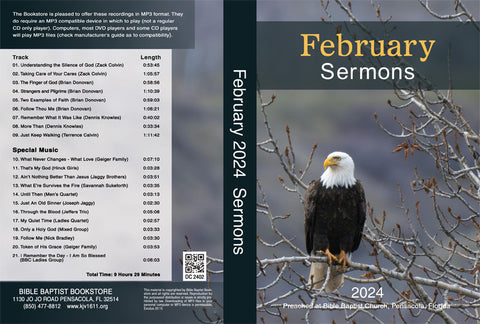 February 2024 Sermons - MP3