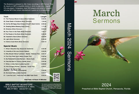March 2024 Sermons - MP3