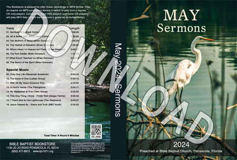 May 2024 Sermons  - Downloadable MP3