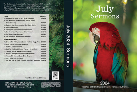 July 2024 Sermons - MP3