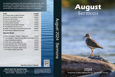 August 2024 Sermons - MP3