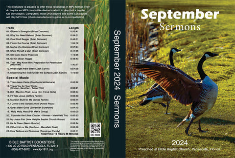 September 2024 Sermons - MP3