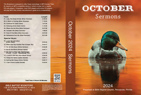 October 2024 Sermons - MP3