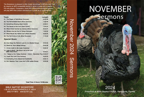 November 2024 Sermons - MP3