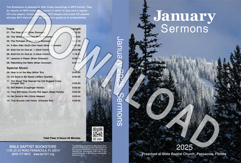 January 2025 Sermons  - Downloadable MP3