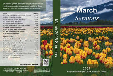 March 2025 Sermons - MP3