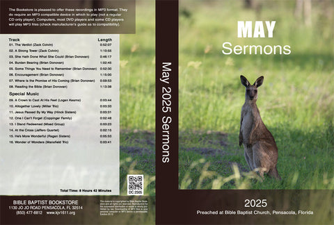 May 2025 Sermons - MP3