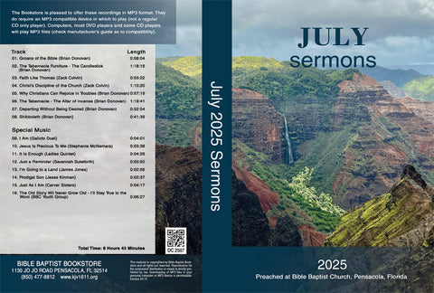 July 2025 Sermons - MP3