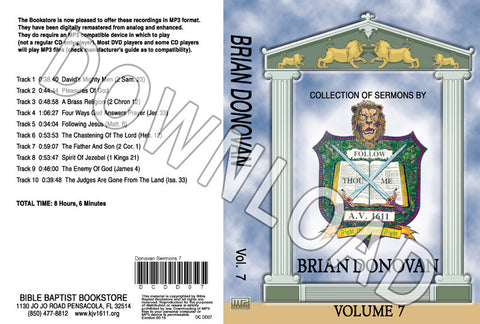 Brian Donovan: Sermons, Volume 7 - Downloadable MP3