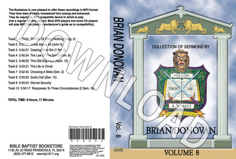 Brian Donovan: Sermons, Volume 8 - Downloadable MP3