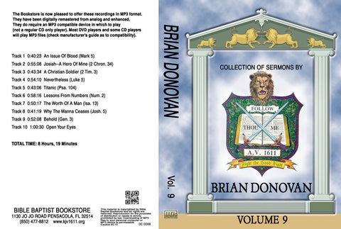 Brian Donovan Sermons on MP3 - Volume 9