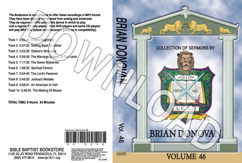 Brian Donovan: Sermons, Volume 46 - Downloadable MP3