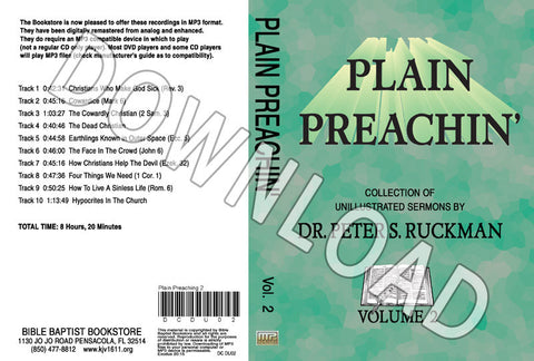 Plain Preachin' Volume 2 - Downloadable MP3