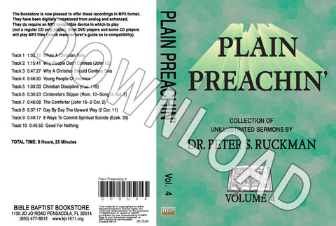 Plain Preachin' Volume 4 - Downloadable MP3