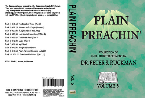Plain Preachin' Volume 5 - MP3