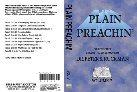 Plain Preachin' Volume 7 - MP3