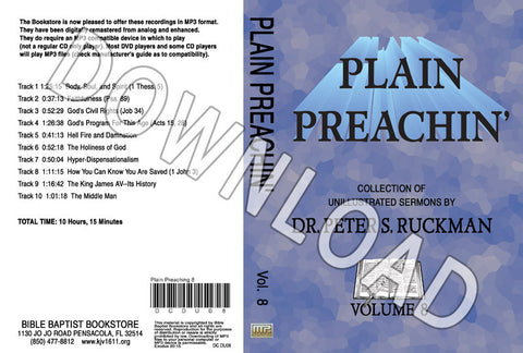 Plain Preachin' Volume 8 - Downloadable MP3