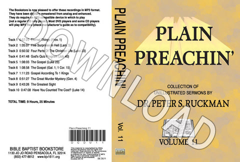 Plain Preachin' Volume 11 - Downloadable MP3