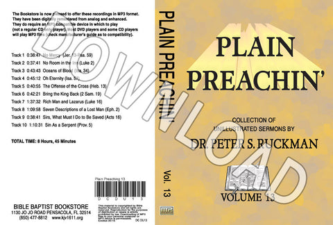 Plain Preachin' Volume 13 - Downloadable MP3