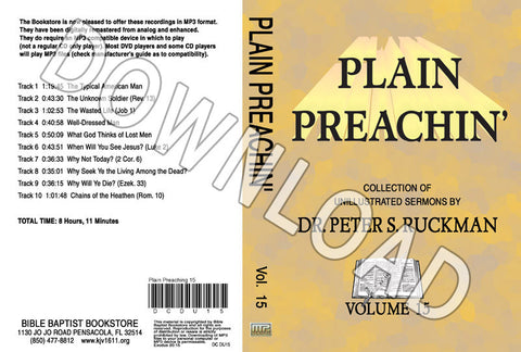 Plain Preachin' Volume 15 - Downloadable MP3
