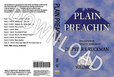 Plain Preachin' Volume 22 - Downloadable MP3