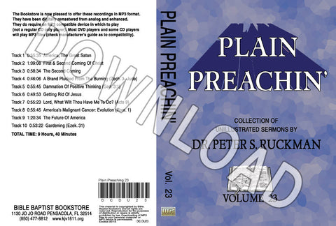 Plain Preachin' Volume 23 - Downloadable MP3